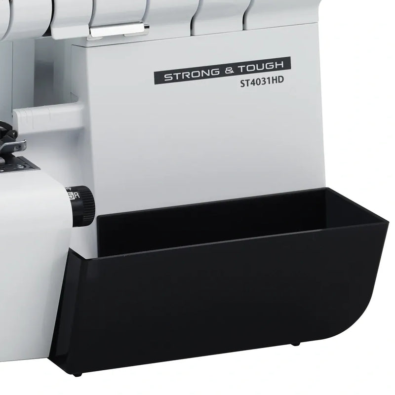 brother-strong-and-tough-st4031hd-serger-close-up-view-of-black-detachable-trim-trap-bin