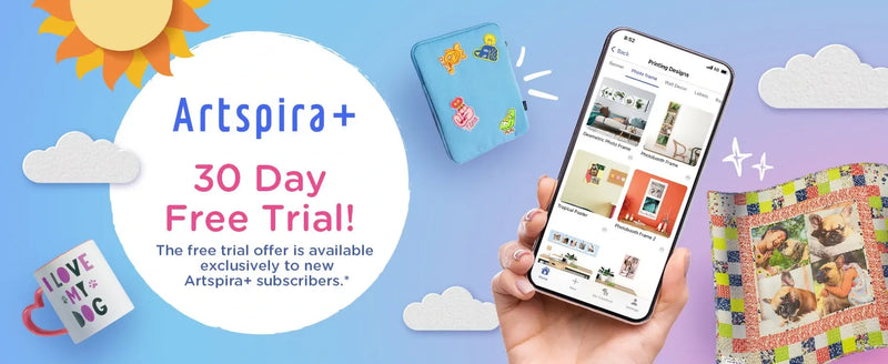 artspira-plus-subscription-promotion-featuring-app-interface-on-smartphone-and-crafted-items
