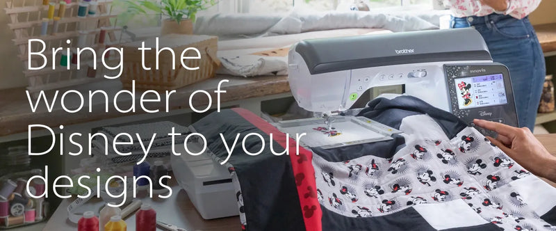 brother-innov-is-nq3700d-sewing-and-embroidery-machine-stitching-mickey-mouse-quilt-with-text-overlay