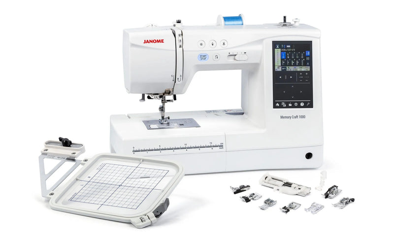 Janome Memory Craft 1000 computerized sewing and embroidery machine