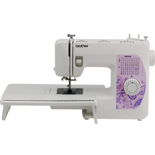 brother-bm3850-sewing-machine-with-wide-table-extension-attached-front-view-black-background