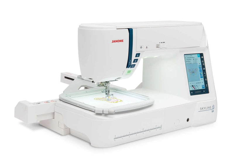 janome-skyline-s9-computerized-sewing-and-embroidery-machine-front-view