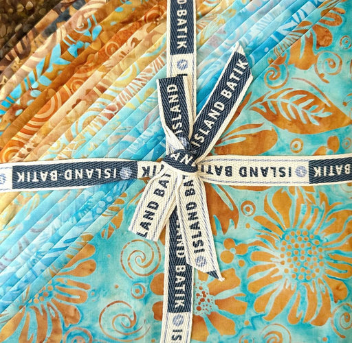 Island Batik Bloom Grove 10" Stack – 42 Precut Batik Fabric Squares