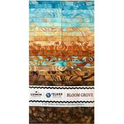 Island Batik Bloom Grove 2.5" Strip Pack – 40 Precut Batik Fabric Strips