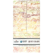 Island Batik Quiet Charm 2.5" Strip Pack – 40 Precut Batik Fabric Strips