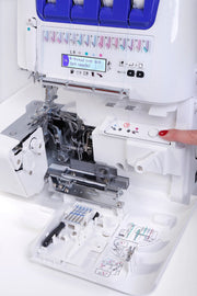 Juki MO - 2000QVP Air Threading Serger | 2/3/4 Thread Overlock Machine with LCD Screen