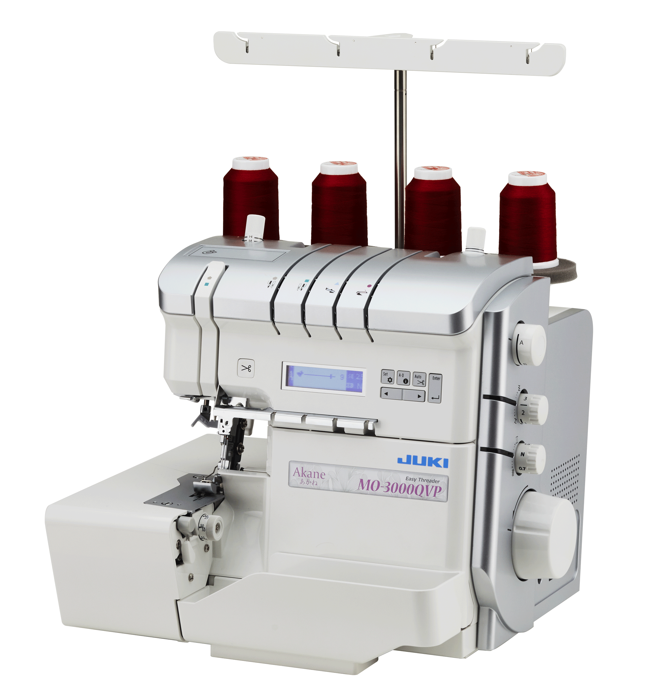 Juki MO-3000QVP Akane Serger | Air Threading & Auto Tension Overlock ...