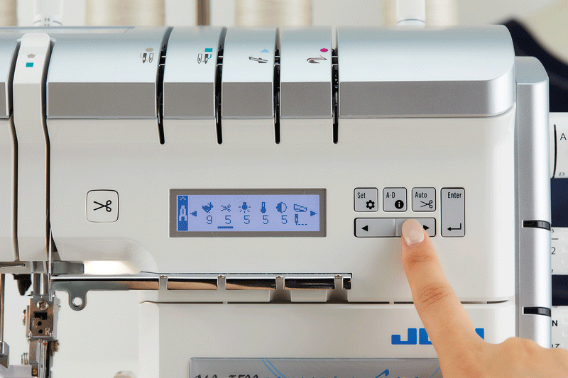 Juki MO-3000QVP Akane Serger | Air Threading Overlock Machine with LCD, Auto Tension & Micro-Lift