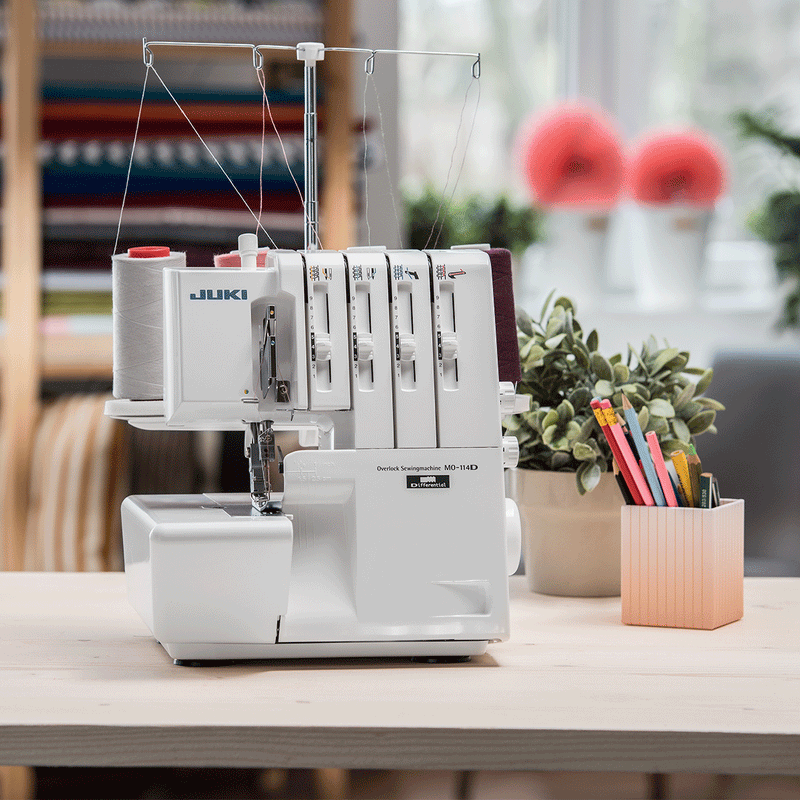 Juki MO-114D Serger | 2/3/4 Thread Overlock Machine with Differential Feed & Rolled Hem