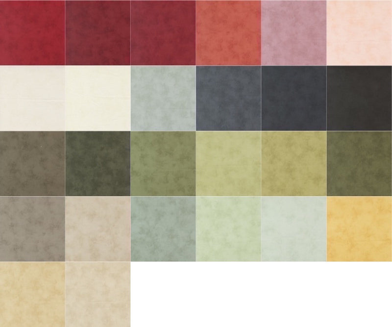 3 Sisters Solid Texture Charm Pack 5" Squares | Moda Fabrics | 42 Precut Cotton Fabric Squares