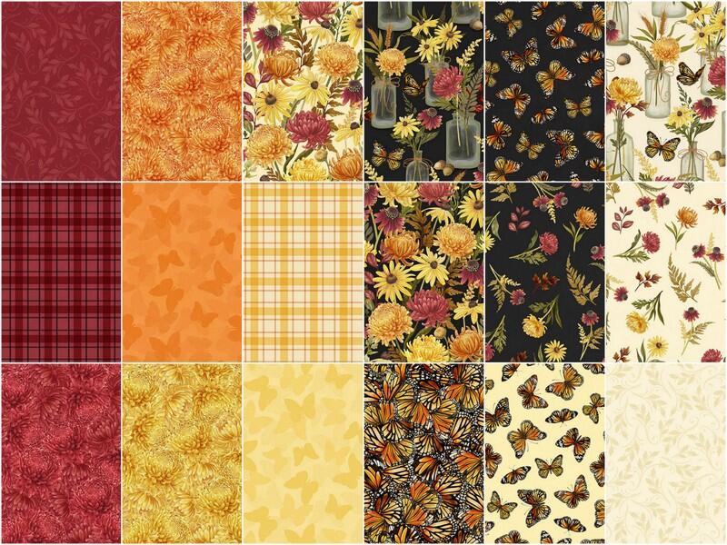Monarch Meadow fabric collection design overview