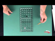 Creative Grids CGR18 six and a half by eighteen and a half inch rectangle quilt ruler with non slip backing.