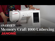 Janome Memory Craft 1000 computerized sewing and embroidery machine