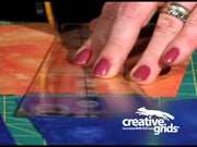 Creative Grids CGR18CF eighteen degree dresden plate wedge quilt ruler with non slip ring backing.
