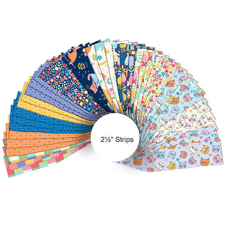 Purrty Plants & Cats 2.5" Strip Roll 42 Pieces – Sunny Spot Studio – PRPT-6PKX
