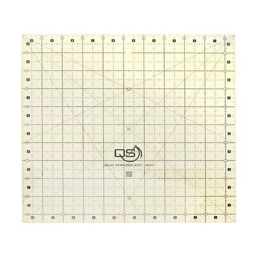 Quilters Select 10.5" x 10.5" Quilting Ruler – Non - Slip Precision Square Ruler (QS - RUL10.5)