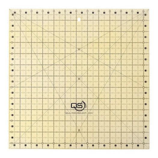 Quilters Select 12.5" x 12.5" Quilting Ruler – Precision Square Acrylic Ruler QS - RUL12.5