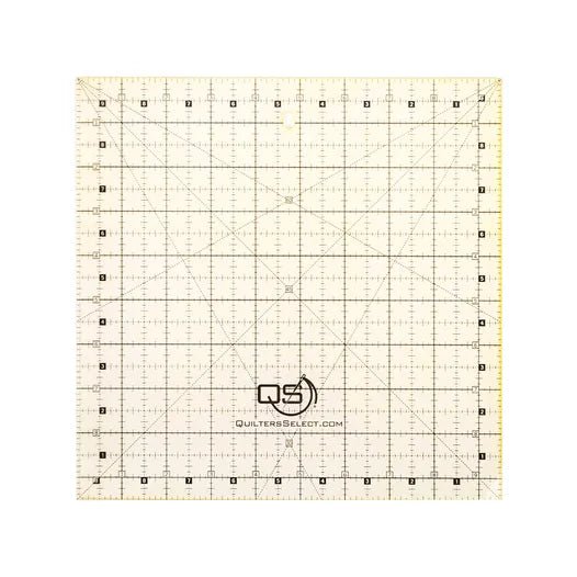Quilters Select 9.5" x 9.5" Quilting Ruler – Non - Slip Precision Square Ruler (QS - RUL9.5)