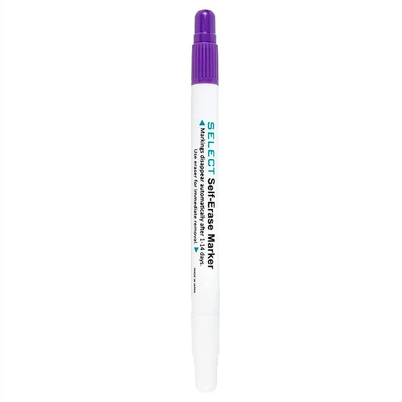 Quilters Select Self - Erase Fabric Marker – Disappearing Quilting Marking Pen (QS - ERASER)