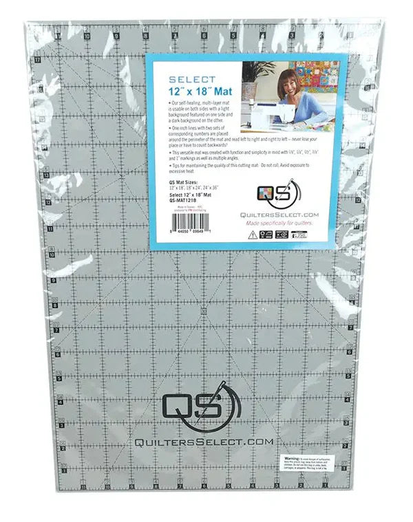 Quilters Select 12" x 18" Dual-Sided Cutting Mat – Quilting & Rotary Cutting Mat