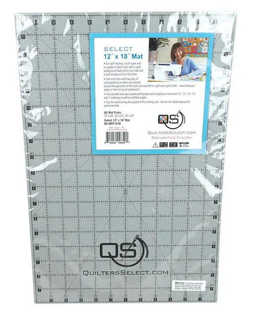 Quilters Select 12" x 18" Dual-Sided Cutting Mat – Quilting & Rotary Cutting Mat