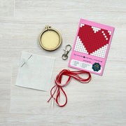 The Crafty Kit Company I Love You Mini Matchbox Cross Stitch Kit
