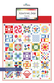 American Jane Pindots official Riley Blake Designs collection and quilt project inspiration for Riley Blake American Jane Pindots Fat Quarter Bundle – 30 Pieces by Sandy Klop