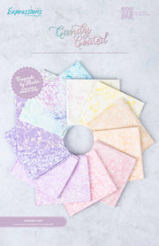 Candy Coated official Riley Blake Designs collection and quilt project inspiration for Riley Blake Expressions Batiks Elementals Candy Coated Fat Quarter Bundle – 24 Pieces