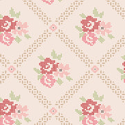 Lori Holt Mercantile Adore Pinks 108" Wideback Fabric – 3-Yard Pack | Riley Blake full-repeat fabric design without ruler, official Riley Blake Designs image, SKU 3YD-WB14408-PINKS