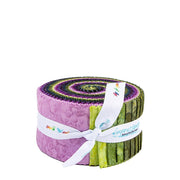 Riley Blake Expressions Batiks Hand-Dyes Twilight Grove 2.5" Rolie Polie Strip Roll – 40 Pieces official Riley Blake Designs product view, manufacturer SKU RP-21015-40