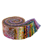 Riley Blake Expressions Batiks Elementals Twirl & Swirl 2.5" Rolie Polie Strip Roll – 40 Pieces alternate Riley Blake Designs assortment view, manufacturer SKU RP-21901-40