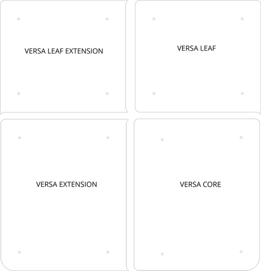 Versa system component diagram; components sold separately