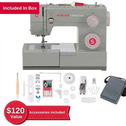 SINGER® Heavy Duty 4452 Sewing Machine – 32 Stitches, High - Speed, Heavy - Duty Kit