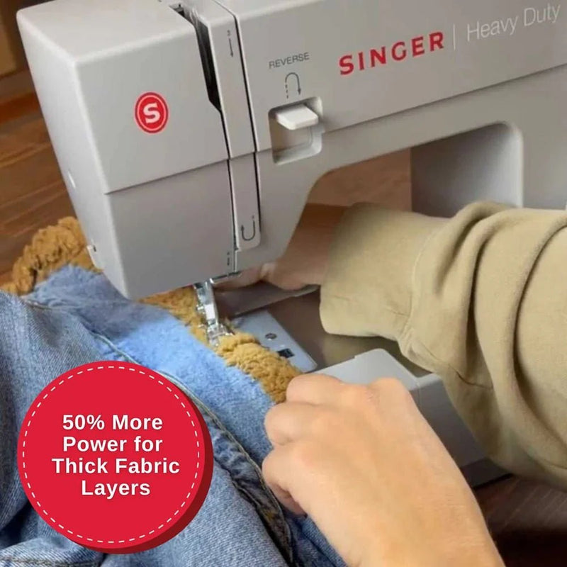 SINGER® Heavy Duty 4452 Sewing Machine – 32 Stitches, High - Speed, Heavy - Duty Kit