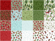 Snowy Greetings fabric collection design overview