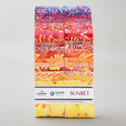 Sunset by Island Batik, 40-piece 2.5-inch strip pack in pink, orange and yellow
