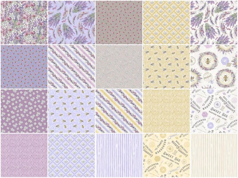 Sweet Honey Bee fabric collection design overview