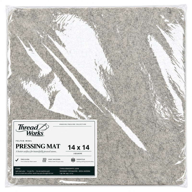 ThreadWorks Wool Pressing Mat – 14 × 14 in.
