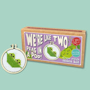 The Crafty Kit Company We're Like Two Peas in a Pod Mini Matchbox Cross Stitch Kit