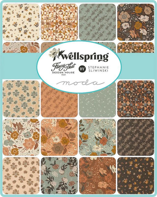 Wellspring fabric collection color assortment by Fancy That Design House for Moda