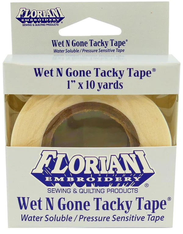Floriani Wet N Gone Tacky Embroidery Stabilizer – 1" x 10 yd
