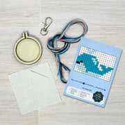 The Crafty Kit Company Whale Done Mini Matchbox Cross Stitch Kit