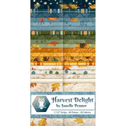White Owl Textiles Harvest Delight 2.5" Strip Pack – 40 Precut Fabric Strips