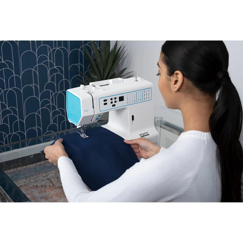 SMARTER BY PFAFF 260c Computerized Sewing Machine front profile view