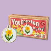 The Crafty Kit Company You Brighten My Day Mini Matchbox Cross Stitch Kit